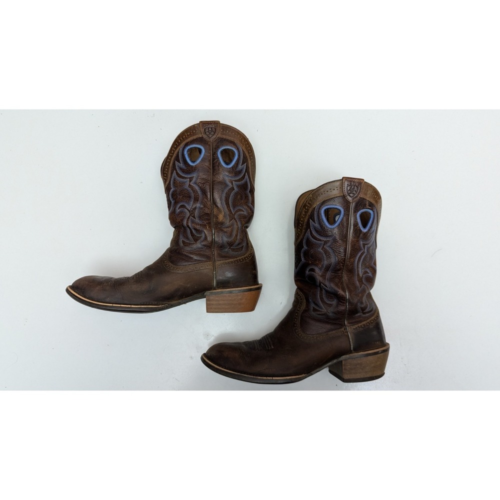 Ariat Rawhide Leather Western Boots Men's Size 12D Round Toe Style‎ 10008806
